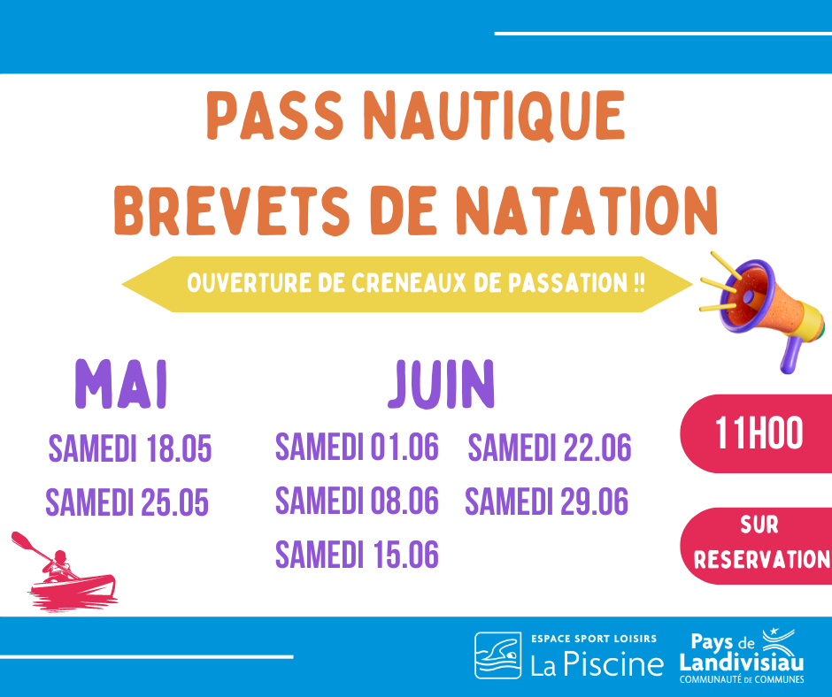 CCPL - La Piscine - Pass nautique brevets natation