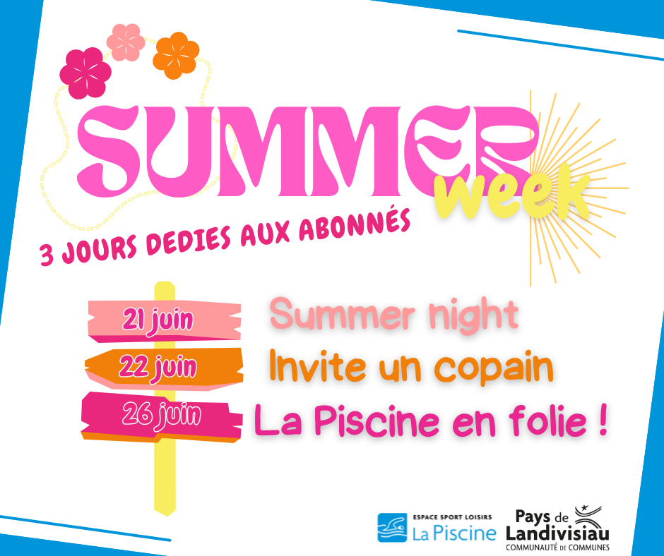 CCPL - La Piscine - Summer Week visuel