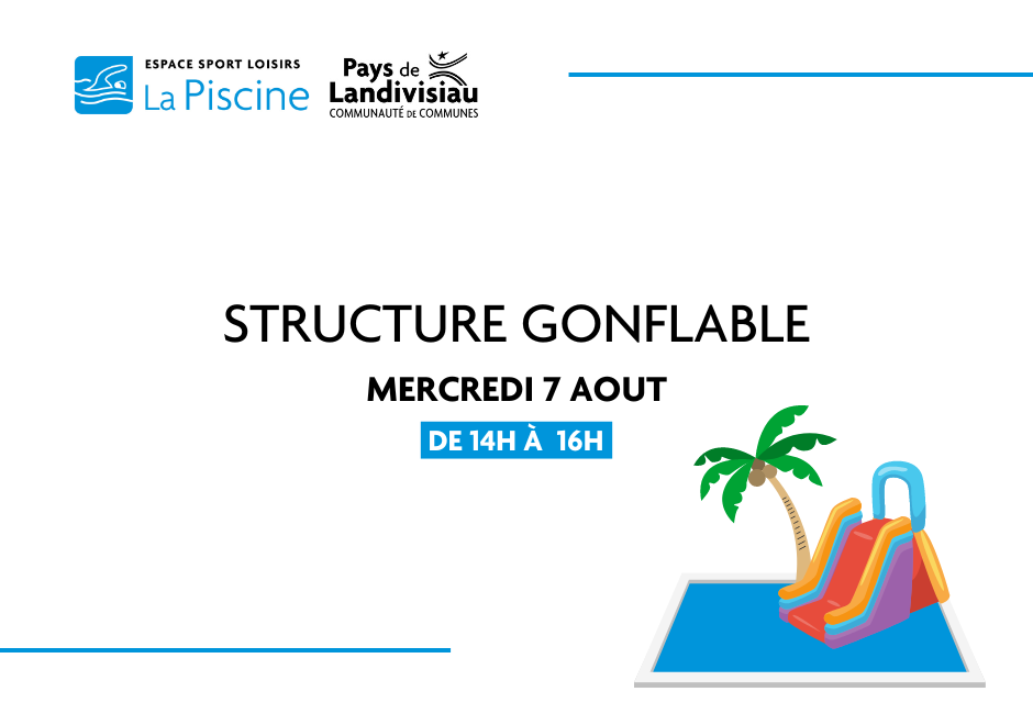 CCPL – La Piscine – Structure gonflable miniature