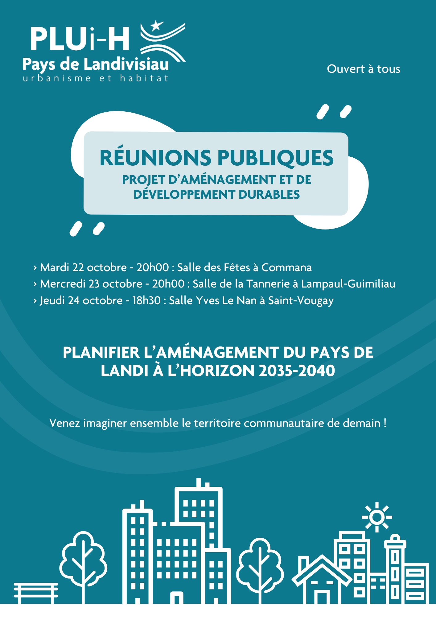 Affiche A4 - Réunions publiques