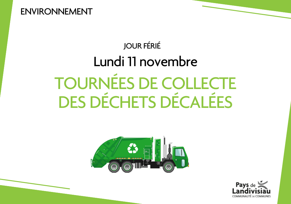 Déchets – Jour férié 11 novembre