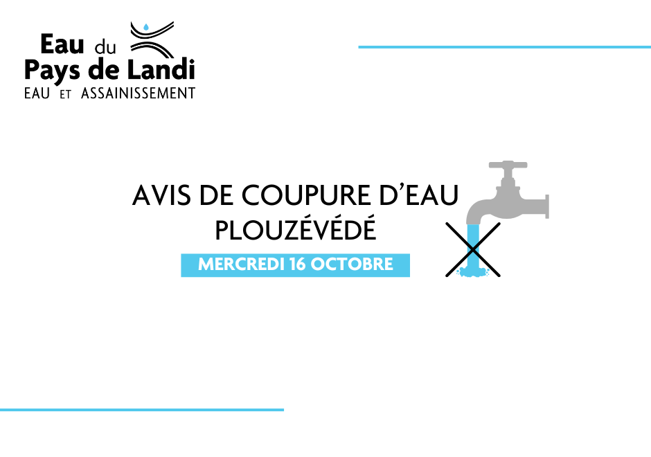 Eau et Assainissement – Avis coupure 16 octobre